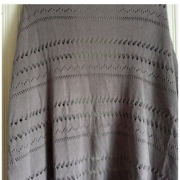 Roxy Women’s Grey Lightweight Cardigan Cutout Detail Size Small Beachwear Layer - Picture 3 of 3
